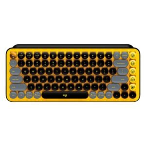 TECLADO LOGITECH POP KEYS INALAMBRICO WITH EMOJI KEYS BLAST YELLOW  920-010713