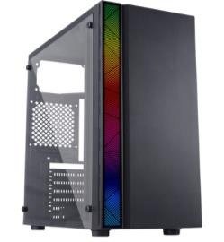 CASE ND-550 RGB STRIP E010-156 BLACK USB 2.0*2 + HD AUDIO
