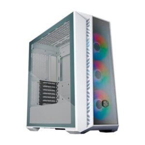 CASE COOLER MASTER MEDIA TORRE MB520 MESH LATERAL DE VIDRIO TEMPLADO 3 VENTILADORES ARGB BLANCO MB520-WGNN-S00