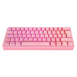 TECLADO GAMING  EAGLE WARRIOR MECANICO USB GAMING 62 RGB LED BACKLIT PINK  ESPAÑOLKGY182U0001C