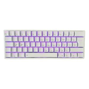 TECLADO GAMING  EAGLE WARRIOR MECANICO USB Y INALAMBRICO BLUETOOTH GAMING(USB+2.4G+BLUETOOTH) 62 RGB LED BACKLIT WHITE ESPAÑOLKAY182U0002C