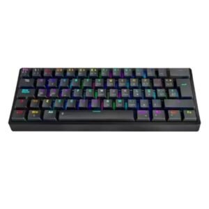 TECLADO GAMING  EAGLE WARRIOR MECANICO USB Y INALAMBRICO BLUETOOTH GAMING(USB+2.4G+BLUETOOTH) 62 RGB LED BACKLIT BLACK ESPAÑOLKAY182U0003C