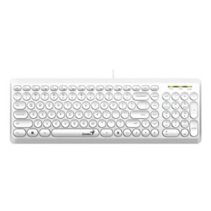 TECLADO GENIUS SLIMSTAR Q200 SP USB WHITE 31310020411