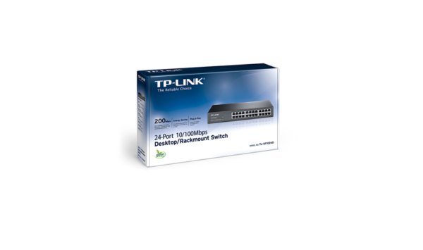 SWITCH TP LINK 24 PUERTOS 10/100 TL-SF1024D DESKTOP/RACKMOUNT