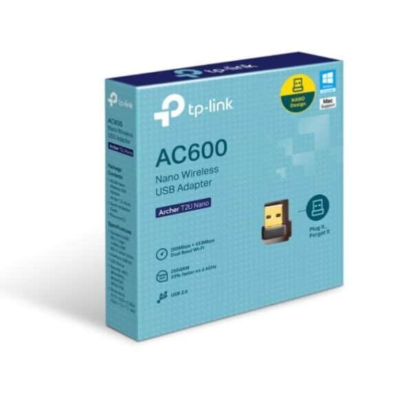 ADAPTADOR TP LINK AC600 NANO ARCHER T2U NANO