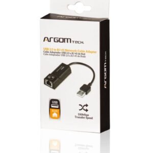 CABLE ARGOM ADAPTADOR USB 2.0 A RJ45 6" 15CM ARG-CB-0045