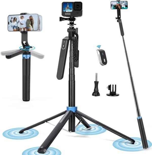 Tripode Selfie Stick P180 con bluetooth 360°