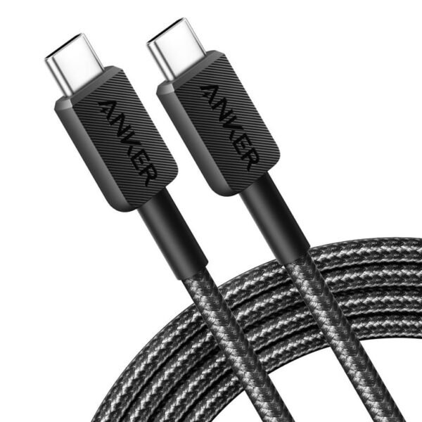 Anker 322 Braided 60W USB-C to USB-C Cable (6ft) White Iteration 1 Special