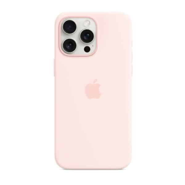 Estuche Magsafe Silicon Rosa Claro iPhone 15 Series