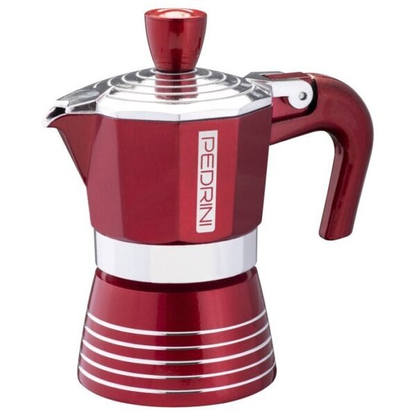 Pedrini Cafetera Italiana Infinity Acero Barniz Vernice Ht 3 Tazas 02Cf115