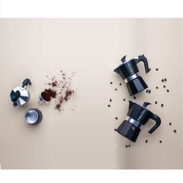 Pedrini Cafetera Italiana Aroma Aluminio Esmaltado Antracita 3 Tazas 9113-8 - Image 3