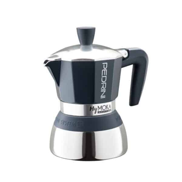 Pedrini Cafetera Italiana Mymoka Induccion Aluminio & Acero Inox 2 Tazas 02Cf094
