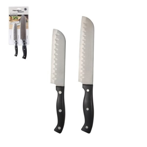 Hamilton Beach Set Cuchillos 2 Pzas Santoku 2.2 Mm Acero Inox Hdb604 - Image 2