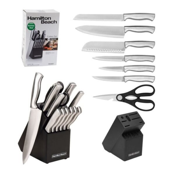 Hamilton Beach Set De Cuchillos 14 Pzas 2.2 Mm Acero Inoxidable Hda601 - Image 2