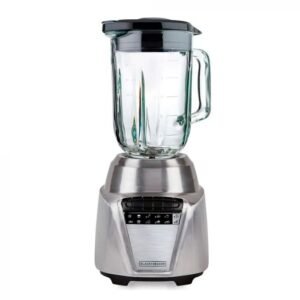 Black + Decker Licuadora Acero Inoxidable 700 Watts, 8 Veloc. Jarra vidrio 1.25L BL0876-2SDLA