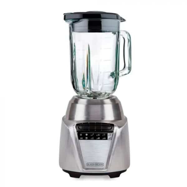 Black + Decker Licuadora Acero Inoxidable 700 Watts, 8 Veloc. Jarra vidrio 1.25L BL0876-2SDLA