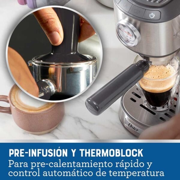 Cafetera compacta de Espresso con bomba italiana de 15 bares OSTER - Image 2