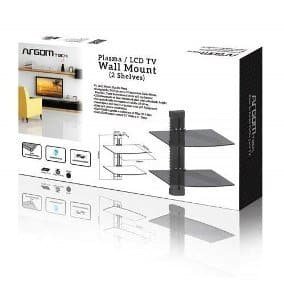 Soporte De Tv Argom 2 Tempered  Glass Shelves Arg-Br-8222