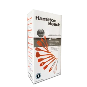 Hamilton Beach Juego | Set Utensilios 10 Pzas Nylon Rojo Hgh601