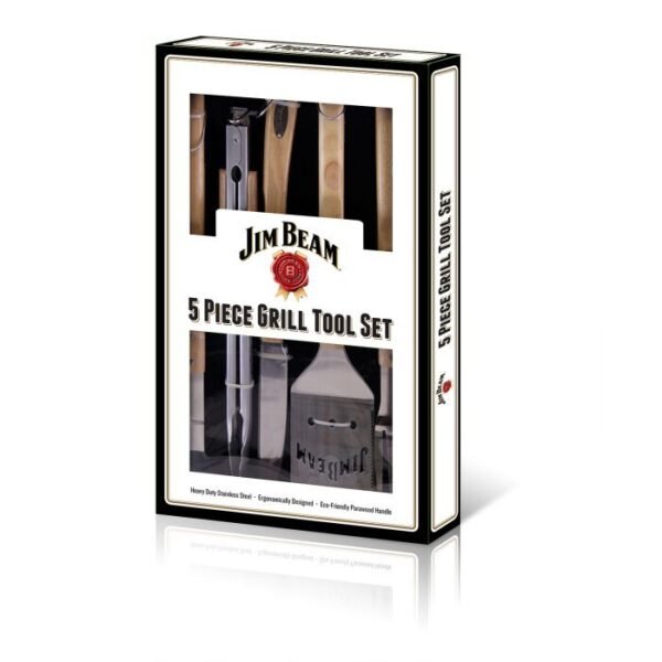 Jim Beam Set | Juego Utensilios Para Asar 5Pz Jb0149 - Image 2