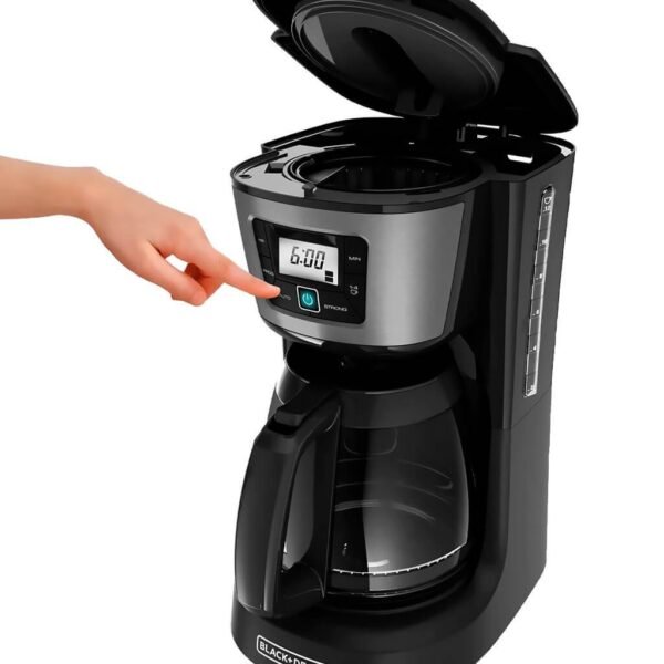 Black + Decker cafetera 12 tazas digital negro inox CM2031B - Image 2