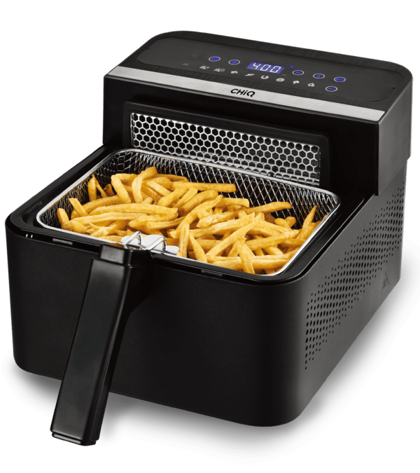 CHIQ freidora aire y aceite duo touch negra CQXAO03G1T1B