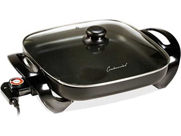 Sarten Electrico 12" Tapa Vidrio Continental CE23741CR