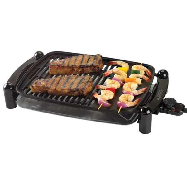 Parrilla-Plancha Negra 1500 W BBQ Para Asar y Cocinar Black & Decker IG201 - Image 2
