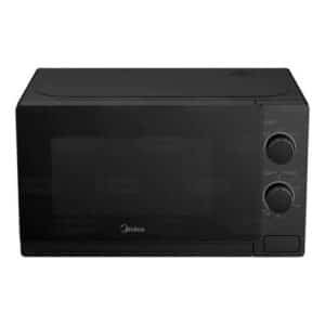Midea microondas 0,7 pc puerta negra gabinete negro MMDP07S2BM