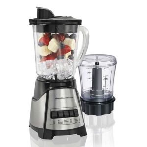 Licuadora Procesador 1.25 L y 0.75 L 700 W 2 Vel. Negro-Acero Hamilton Beach 58149G
