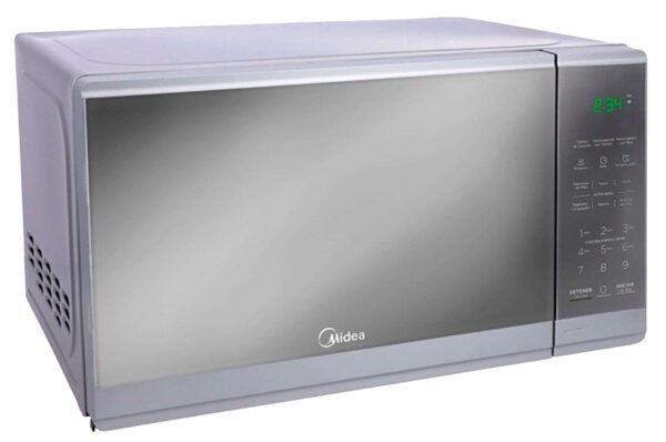 Midea Microondas 0.7Pc Puerta Acabado Espejo Gabinete Gris-B Mmdf07S2Mg