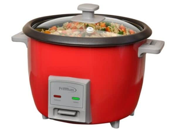 Olla Arrocera 10 Tz Roja Antiad sin Vaporera PREMIUM PRC1838R