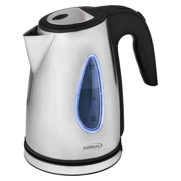 Hervidor de Agua 1.7 L Acero Inox 1100 W c/Base PREMIUM PTK5179