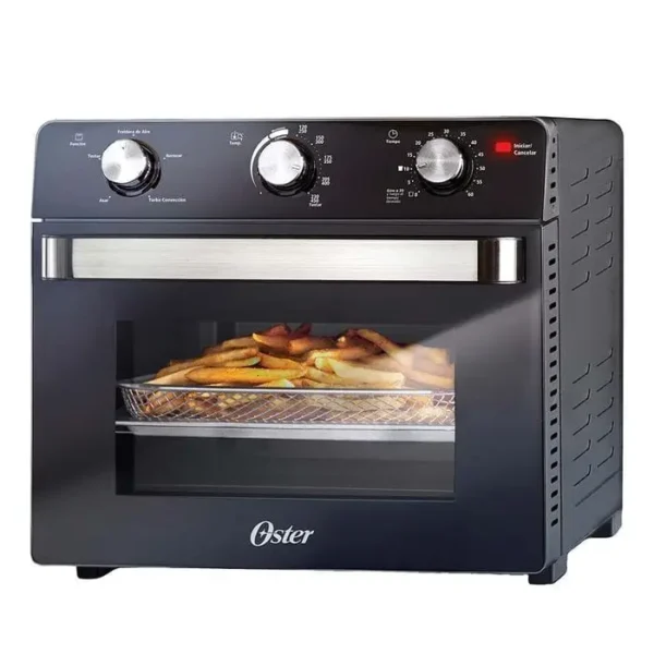 Horno Con Freidora De Aire Oster - 22 Litros - Recubrimiento Antiadherente - 5 Funciones Pre-Programadas - Control De Temperatura Hasta 230°C TSSTTVMAF1NS