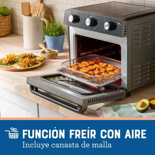 Horno Con Freidora De Aire Oster - 22 Litros - Recubrimiento Antiadherente - 5 Funciones Pre-Programadas - Control De Temperatura Hasta 230°C TSSTTVMAF1NS - Image 5