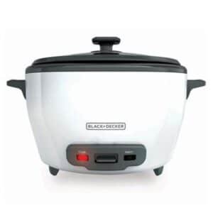 Black + Decker Olla Arrocera 14 Tz Cocidas Blanca Rc514