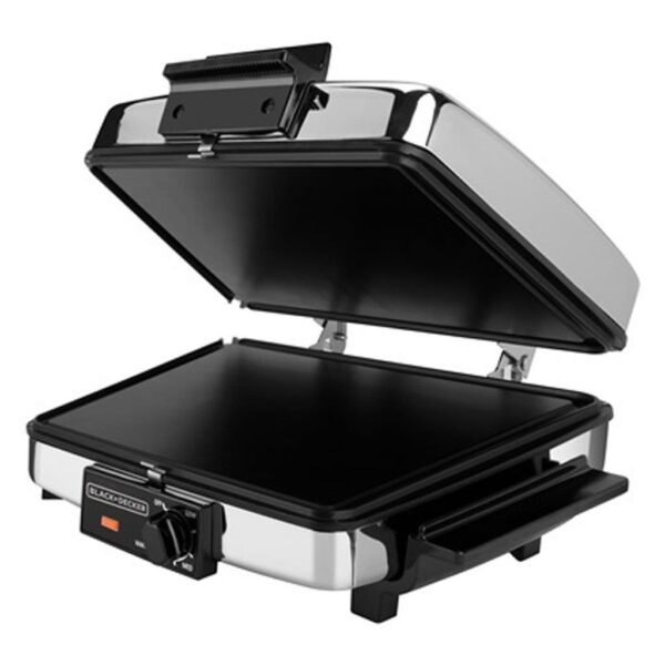 Waflera y Plancha Acero Inox 2 Parrillas Antiad Black & Decker G49TD - Image 2
