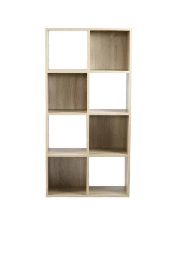 Kenneth Cole librero cubo unit color roble W61.5 x H122.5 x D29.5 cm-KCWD2022052-O