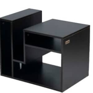 Kenneth Cole mesa auxiliar multifuncional colo negra W60 x H48 x D40 cm-KCWD2022056-B